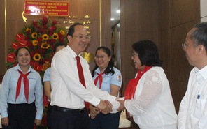 Ông Nguyễn Hồ Hải chúc mừng Ngày thành lập Đội Thiếu niên Tiền phong Hồ Chí Minh