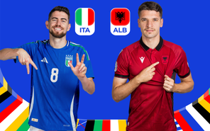 2h ngày 16-6: Đội tuyển Ý đối đầu Albania