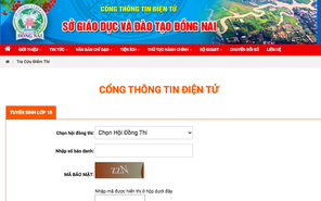 Thí sinh tỉnh Đồng Nai đã có thể tra cứu điểm thi vào lớp 10