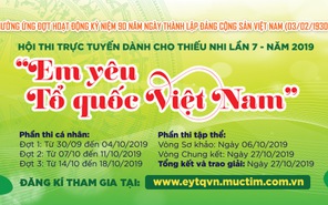 Hướng dẫn tạo tài khoản dự thi Hội thi Em yêu Tổ quốc Việt Nam lần VII năm 2019