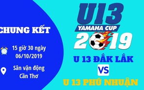 U13 Phú Nhuận (TP.HCM) vô địch U13 Yamaha Cup 2019