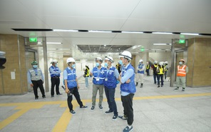 Cận cảnh tầng hầm B1 ga Nhà hát Thành phố tuyến Metro Bến Thành - Suối Tiên