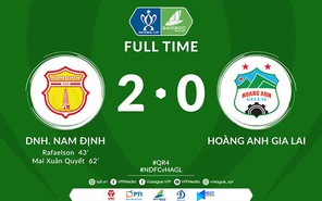 Dược Nam Hà Nam Định thắng Hoàng Anh Gia Lai trong trận cầu đặc biệt