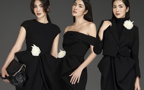 Tăng Thanh Hà cuốn hút với loạt trang phục sắc đen sang trọng