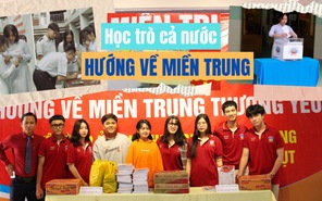 Học trò khắp nơi hướng về đồng bào miền Trung