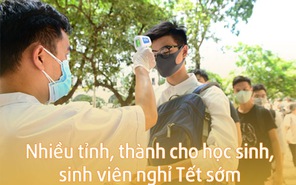 Nhiều tỉnh, thành cho học sinh nghỉ Tết sớm vì Covid-19