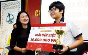 Học sinh trường THCS Hoa Lư nhận giải đặc biệt cuộc thi lập trình Coding Olympics Vietnam