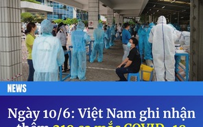 Tối ngày 10/6: 61 ca mắc mới COVID-19, TP.HCM có 20 ca