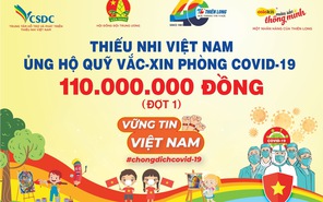 Thiếu nhi Việt Nam cùng vẽ tranh ủng hộ quỹ Vaccine COVID-19