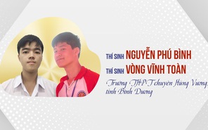 Học sinh Bình Dương giành giải Nhất Hội thi Tin học trẻ toàn quốc