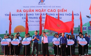 Ra quân tình nguyện chung tay xây dựng nông thôn mới năm 2022 tại tỉnh Đồng Tháp