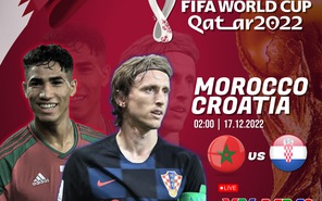 Lịch thi đấu World Cup 2022: Croatia - Morocco tranh hạng 3