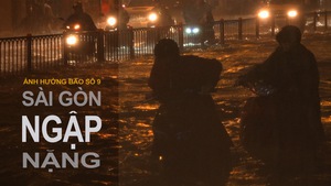Những hình ảnh khó quên trong cơn mưa lịch sử ngày 25-11 tại Sài Gòn