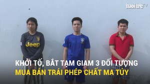 Khởi tố, bắt tạm giam 3 đối tượng mua bán trái phép chất ma túy
