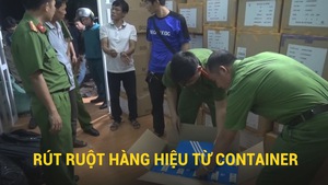 Triệt phá băng nhóm rút ruột hàng hiệu từ container xuất khẩu