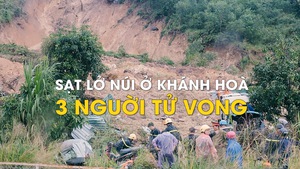 Lại sạt lở núi ở Khánh Hoà làm 3 nguời tử vong
