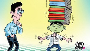 'Nó học giỏi môn toán sao lại bị điểm 1 hả các cháu?'