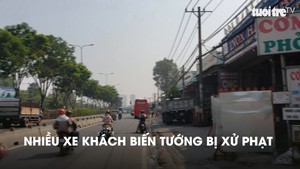 Nhiều xe khách biến tướng bị xử phạt