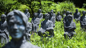 Khu vườn điêu khắc đầy bí ẩn ở Nhật Bản