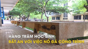 Quảng Ngãi: Hàng trăm học sinh huyện đảo Lý Sơn bất an với việc nổ đá công trình gần trường học