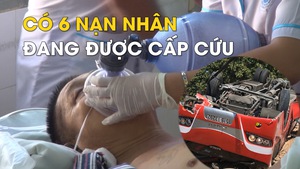 Vụ xe khách lao xuống vực ở Bình Thuận, có 6 nạn nhân đang được cấp cứu