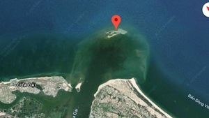 Đảo cát trên biển Cửa Đại đã “phình” tới 15 hecta