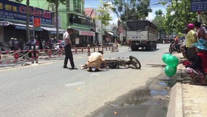 Xe tải chở bia va chạm xe máy, một người chết tại chỗ
