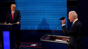 Trực tiếp: Ông Trump và Biden tranh luận lần cuối trước khi bầu cử