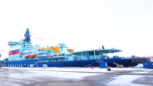 Video: Tàu phá băng hạt nhân lớn của Nga đi vào hoạt động