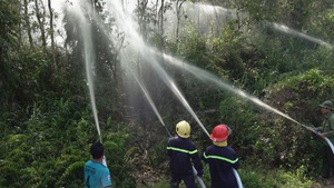 Diễn tập phương án PCCC khi xảy ra cháy rừng U Minh Hạ