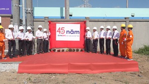 EVNSPC hoàn thành gắn biển công trình trạm biến áp 110KV Thủ Thừa