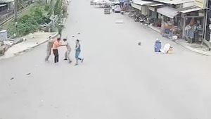 Video: Xác minh clip người mặc áo dân quân, dân phòng đánh 2 người dân ở Biên Hòa