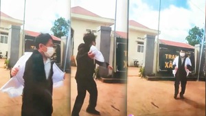 Video: Y sĩ xé áo blouse trước trạm y tế không chịu viết bản kiểm điểm