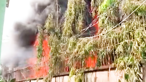 Video: Nổ lớn, lửa bùng lên ở nhà kho công ty sơn tại Bình Dương