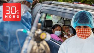 Bản tin 30s Nóng: Ấn Độ lấy ôtô làm giường bệnh, chặt cây công viên hỏa táng bệnh nhân COVID-19