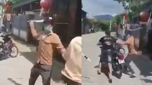 Video: Xác minh clip một thanh niên cầm dao uy hiếp lực lượng CSGT
