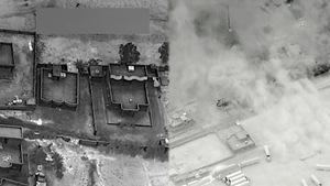 Video: Bom thông minh Mỹ san phẳng căn cứ phiến quân ở Syria