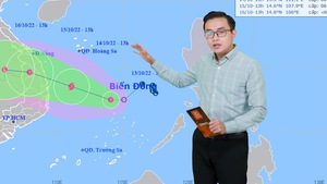 Dự báo thời tiết 13-10: Áp thấp nhiệt đới xuất hiện, cảnh báo mưa lớn từ Quảng Bình đến Khánh Hòa