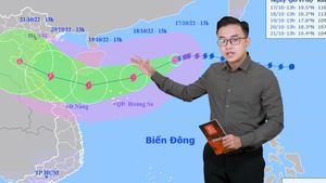 Dự báo thời tiết 17-10: Nhận định tác động của bão số 6 giật cấp 14 trên biển Đông