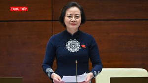 Trực tiếp: Nữ bộ trưởng Bộ Nội vụ Phạm Thị Thanh Trà lần đầu trả lời chất vấn