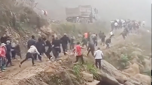 Video: Náo loạn ở dự án thủy điện Mây Hồ, 8 người bị thương