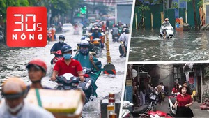 Bản tin 30s Nóng: Nhiều đường TP.HCM, Hà Nội dập dềnh sóng nước; Chạy té khói khi tiệm massage cháy