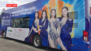 Trực tiếp: Các thí sinh MissWorld Vietnam 2022 diễu hành đường phố