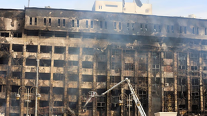Cháy lớn trụ sở cảnh sát ở Ai Cập, ít nhất 25 người bị thương