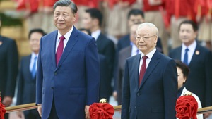 Lễ đón Tổng bí thư, Chủ tịch nước Trung Quốc Tập Cận Bình tại Phủ Chủ tịch