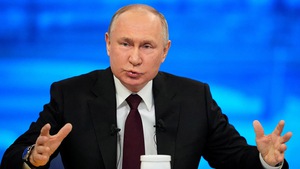 Tổng thống Vladimir Putin trả lời về các vấn đề nóng liên quan đến nước Nga năm 2023