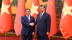 Thủ tướng Phạm Minh Chính hội kiến Tổng bí thư, Chủ tịch nước Tập Cận Bình
