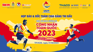 Trực tiếp: Họp báo và bốc thăm chia bảng 'Giải Vô địch Bóng đá Công nhân toàn quốc 2023'