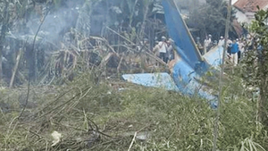 Trực tiếp: Hiện trường rơi máy bay huấn luyện ở Quảng Nam