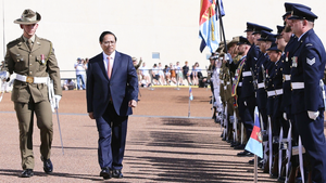 Loạt đại bác chào mừng Thủ tướng Phạm Minh Chính thăm chính thức đầu tiên đến Úc